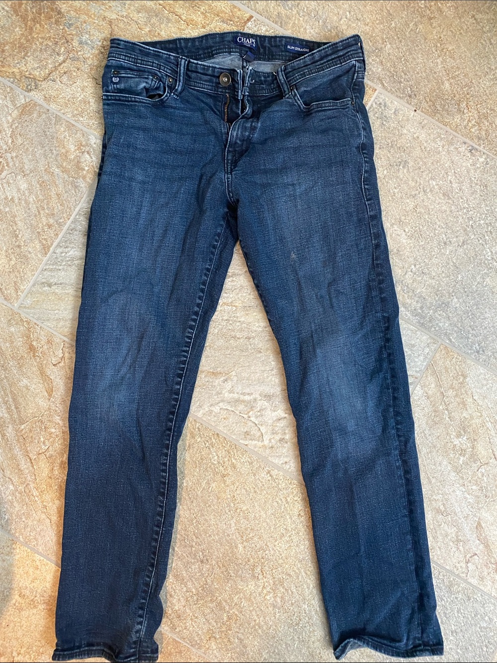 Chaps Men's Dark Indigo Skinny Jeans